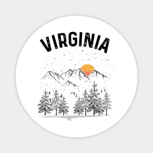 Virginia State Vintage Retro Magnet